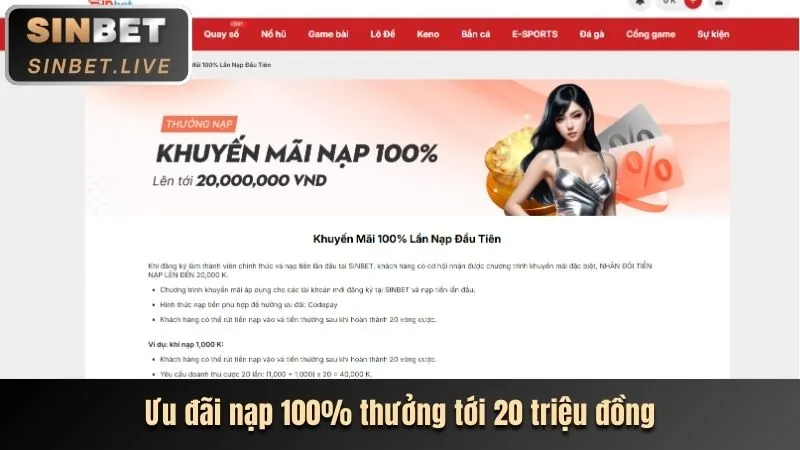Thưởng nạp lần đầu 88hello88